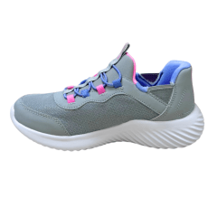 Tênis Skechers 303585L Kids Bounder Simple Cute Cinza