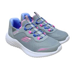 Tênis Skechers 303585L Kids Bounder Simple Cute Cinza