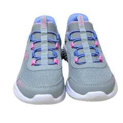 Tênis Skechers 303585L Kids Bounder Simple Cute Cinza