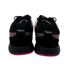 Tênis Topper Futsal Dominator PRO V Branco/Preto/Pink 