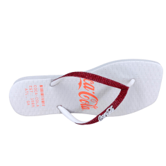 Chinelo Coca-Cola CC4387 Alma Square Branco