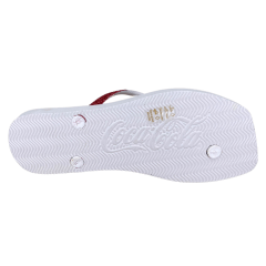 Chinelo Coca-Cola CC4387 Alma Square Branco