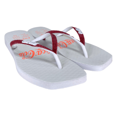 Chinelo Coca-Cola CC4387 Alma Square Branco