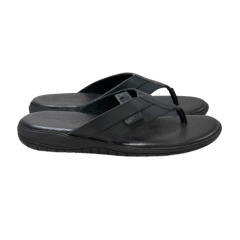 Chinelo Ferracini 1201A Lancer Couro Natural Preto