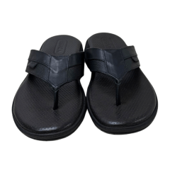 Chinelo Ferracini 1201A Lancer Couro Natural Preto