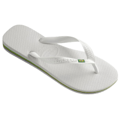 Chinelo Havaianas Brasil Bandeirinha Branco