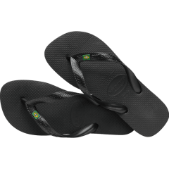 Chinelo Havaianas Brasil Bandeirinha Preto