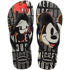 Chinelo Havaianas Top Disney Mickey Mouse Branco/Preto
