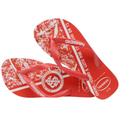 Chinelo Havaianas Top Times Internacional Vermelho