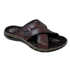 Chinelo Pegada 131675-01 Couro Natural Anilina Pinhão