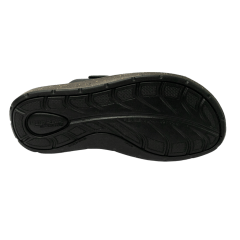 Chinelo Pegada 132824-03 Couro Natural Anilina com Ajustes Preto