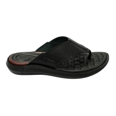 Chinelo Pegada 133159-03 Couro Natural Anilina Preto