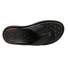 Chinelo Pegada 133159-03 Couro Natural Anilina Preto
