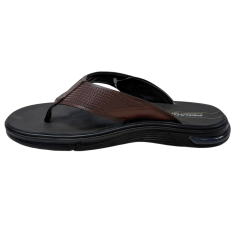 Chinelo Pegada 134403-01 Couro Natural Anilina Pinhão