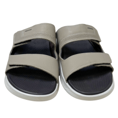 Chinelo Pegada 134704-08 Couro Textura Jeans Areia