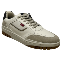 Sapatênis Ferracini 7401-685E Max em Couro Natural Off White