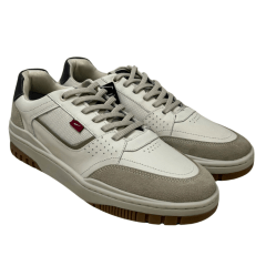 Sapatênis Ferracini 7401-685E Max em Couro Natural Off White