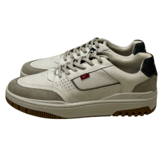 Sapatênis Ferracini 7401-685E Max em Couro Natural Off White