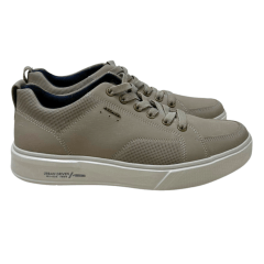 Sapatênis Pegada 111902-08 Couro Natural Jeans Areia