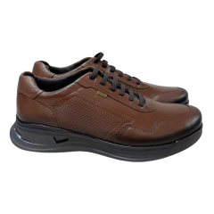 Sapatênis Pegada 126801-02 Couro Natural Mestiço Pinhão