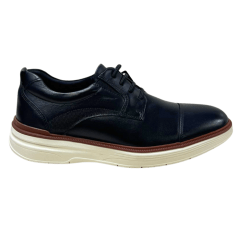 Sapato Ferracini 3167-719G Modena Couro Natural Preto