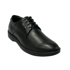 Sapato Ferracini 3261-662H Spot BA Couro Legítimo com cadarço Preto