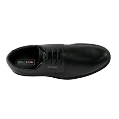 Sapato Ferracini 3261-662H Spot BA Couro Legítimo com cadarço Preto