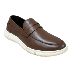 Sapato Ferracini 4330-717D Gante Loafer em Couro Natural