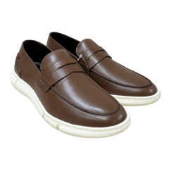 Sapato Ferracini 4330-717D Gante Loafer em Couro Natural