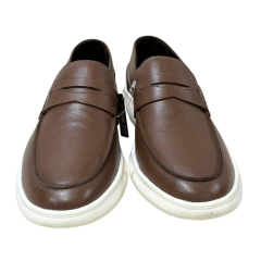 Sapato Ferracini 4330-717D Gante Loafer em Couro Natural