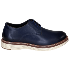 Sapato Ferracini 4645-675J Lancaster em Couro Natural Navy