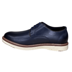 Sapato Ferracini 4645-675J Lancaster em Couro Natural Navy