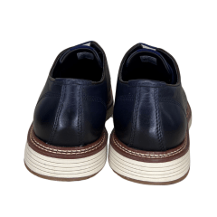 Sapato Ferracini 4645-675J Lancaster em Couro Natural Navy