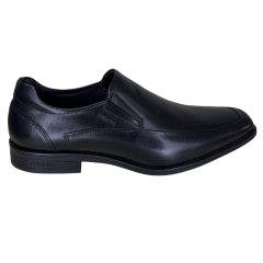 Sapato Ferracini 6476-702G Doha em Couro Natural Preto