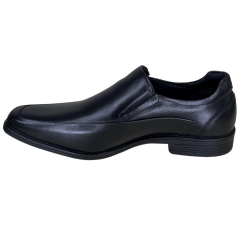 Sapato Ferracini 6476-702G Doha em Couro Natural Preto