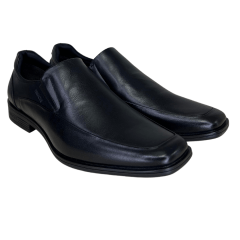 Sapato Ferracini 6476-702G Doha em Couro Natural Preto