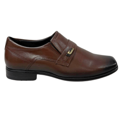 Sapato Pegada 122319-02 Couro Naural Mestiço Pinhão