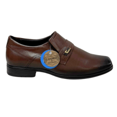 Sapato Pegada 122319-02 Couro Naural Mestiço Pinhão