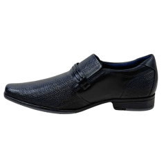 Sapato Pegada 125808-01 Couro Natural Stretch Preto