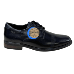 Sapato Pegada 126311-01 Couro Natural Stretch Preto