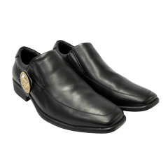 Sapato Ferracini 5280-645G Linha 24h em Couro Natural Sem cadarços