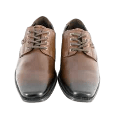 Sapato Pegada 123852-02 Mestiço Preto Pinhão com Cadarço