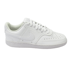 Tênis Nike DH2987 100 Court Vision Low em couro natural Branco
