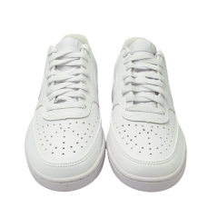 Tênis Nike DH2987 100 Court Vision Low em couro natural Branco