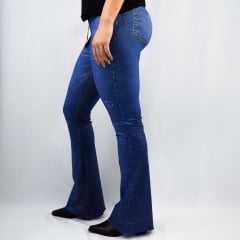 Legging Flare Rola Moça 06128 Fake Jeans 