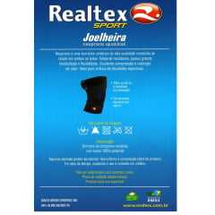 Joelheira Realtex 0825 em Neoprene com Velcro Ajustável