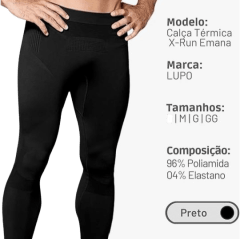 Calça Térmica Lupo 70601-001 Sport Advanced em tecido EMANA 