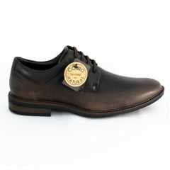 Sapato Ferracini 4446-574H Casual com Cadarço Couro Legítimo