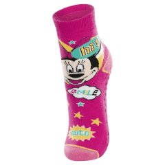 Meia Lupo 02942-001 Kids Antiderrapante Disney Rosa