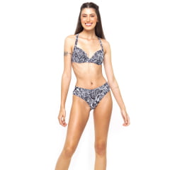 Calcinha Run More 35116 Tecido Beach Sublimado Preto